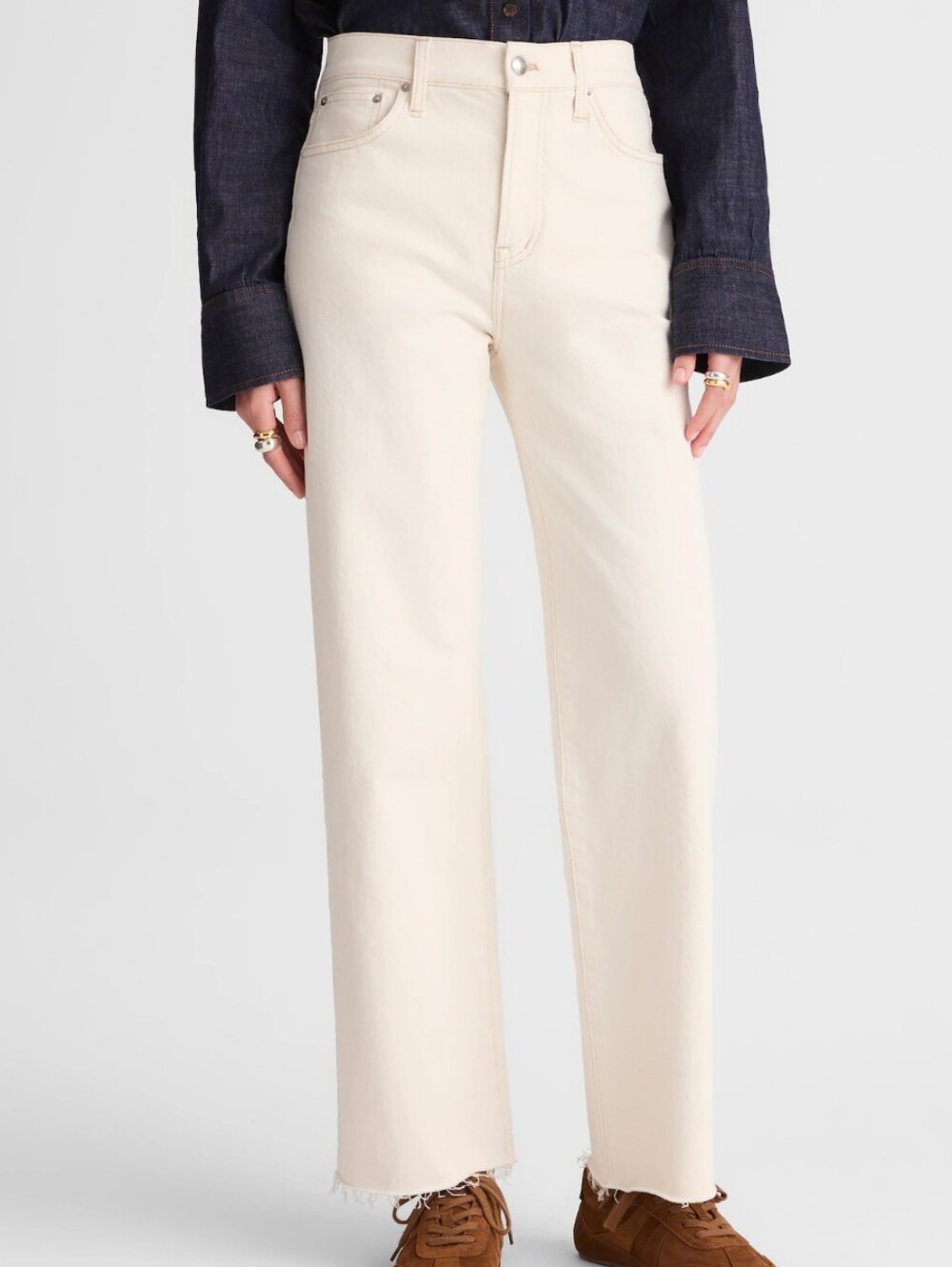 NEW Madewell The Short Perfect Vintage Wide-Leg Crop Jeans 30S